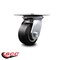 Service Caster 4 Inch Heavy Duty Top Plate Rubber on Aluminum Swivel Caster with Roller Bearing SCC-35S420-RAR - alternate 2
